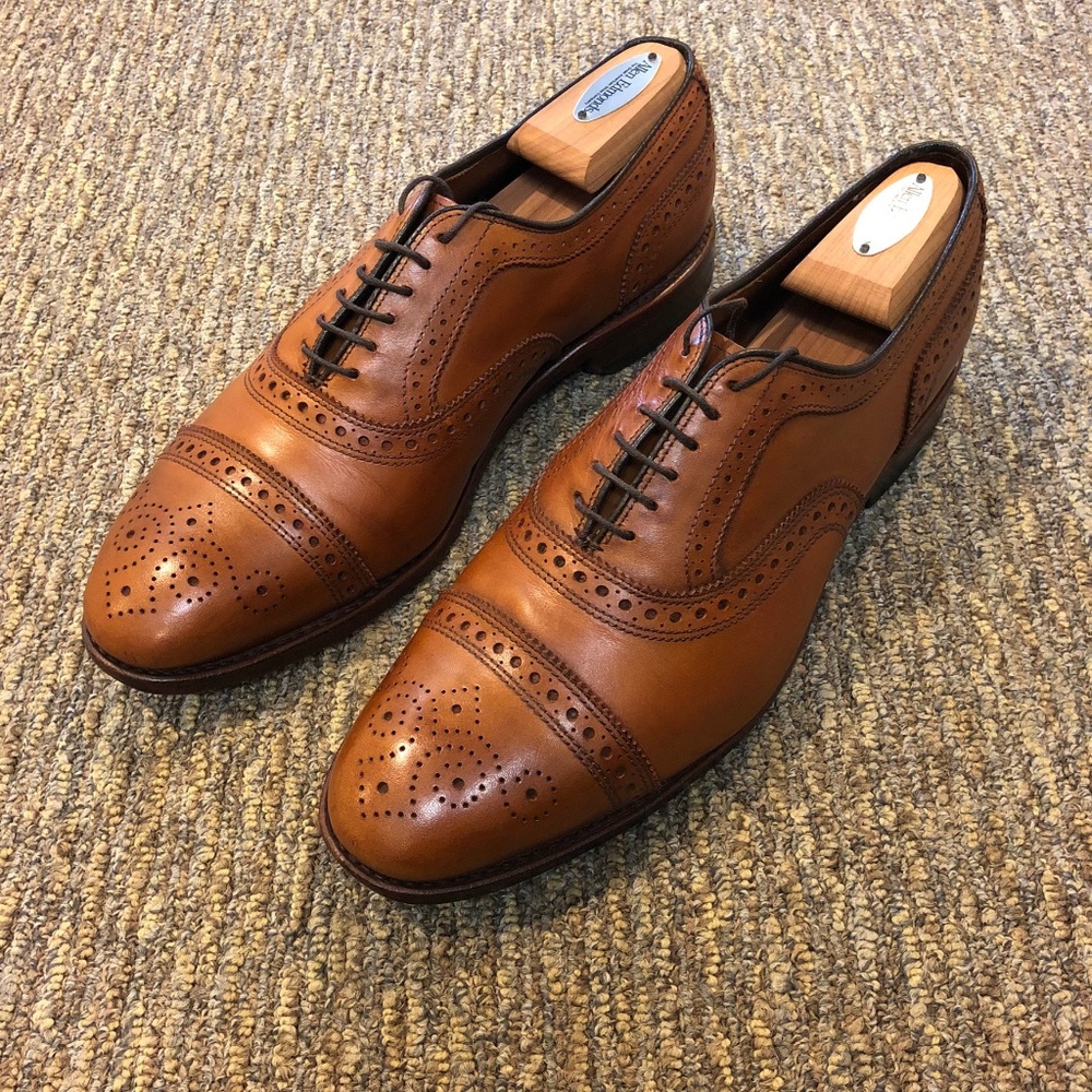 Allen Edmonds Strand Brown Walnut Cap Toe Oxfords